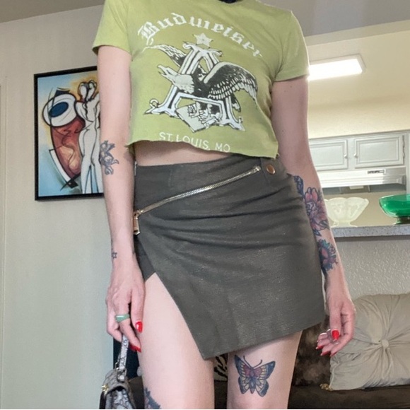 Cop Copine army green mini skirt - Picture 3 of 13